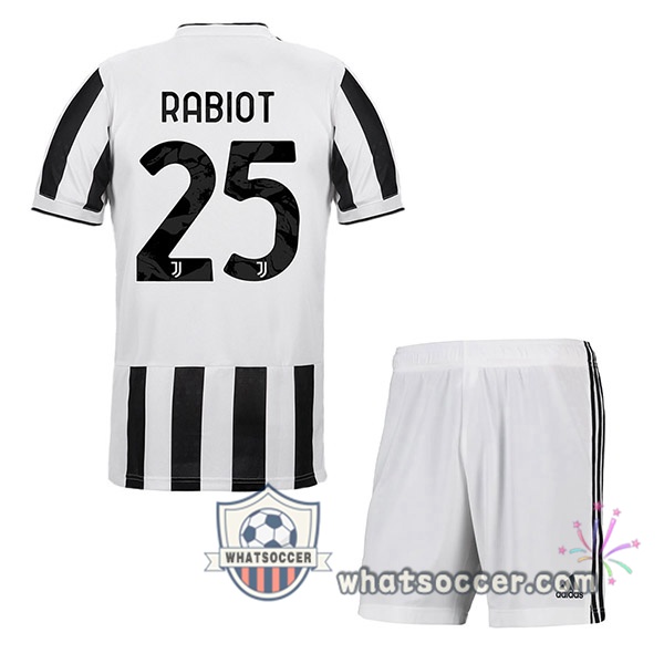 Juventus (RABIOT 25) Kids Home Soccer Jerseys 2021-2022