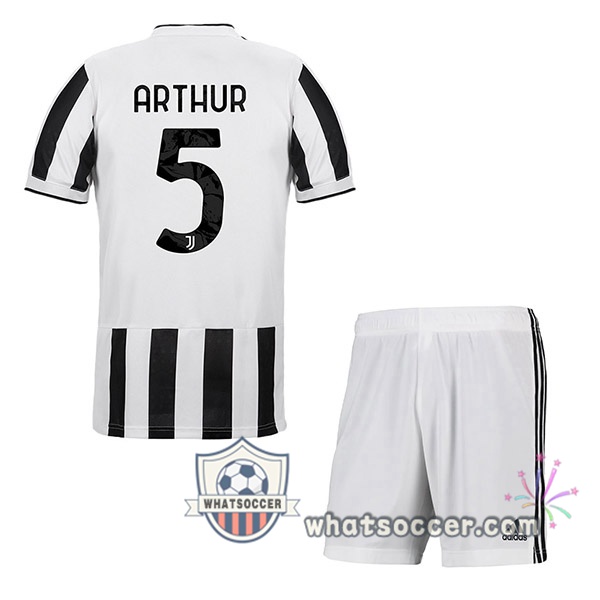 Juventus (ARTHUR 5) Kids Home Soccer Jerseys 2021-2022