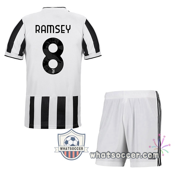 Juventus (RAMSEY 8) Kids Home Soccer Jerseys 2021-2022
