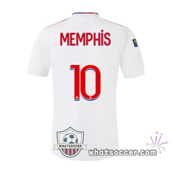 Lyon OL (MEMPHIS 10) Home Soccer Jerseys 2021-2022