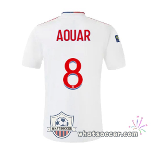 Lyon OL (AOUAR 8) Home Soccer Jerseys 2021-2022