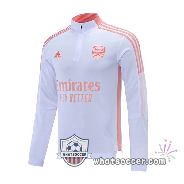 Arsenal White Soccer Sweater 2021-2022