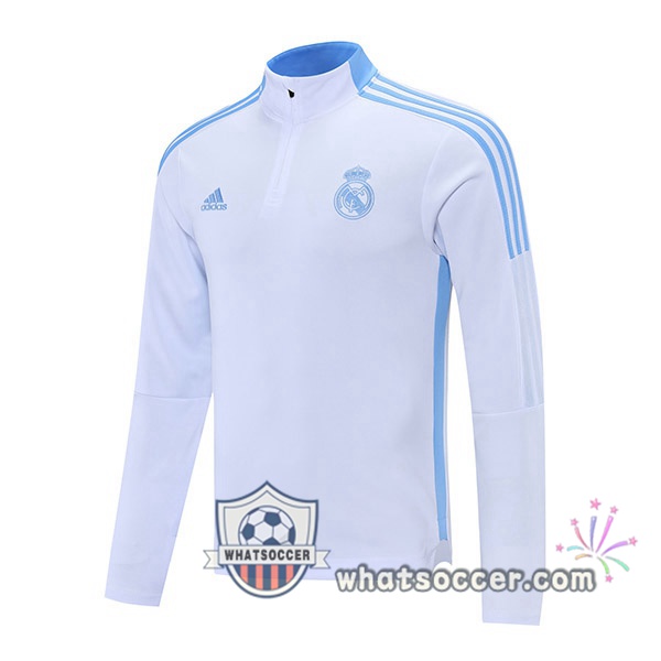 Real Madrid White Soccer Sweater 2021-2022