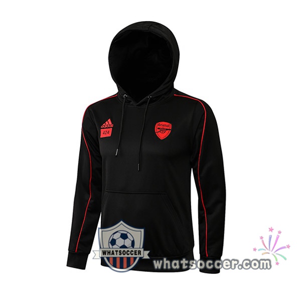 Arsenal Black Hooded Sweater 2021-2022