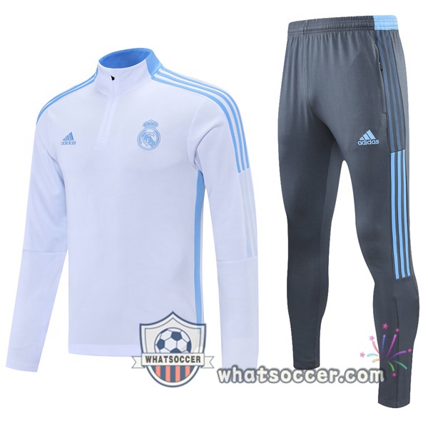 Real Madrid White Tracksuit 2021-2022