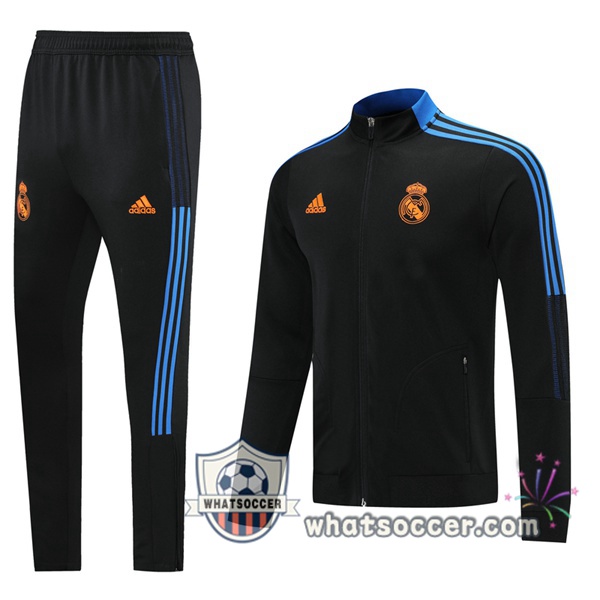 Real Madrid Black Training Jacket 2021-2022