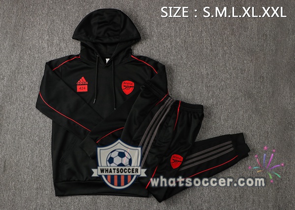 Arsenal Black Hooded Jacket 2021-2022