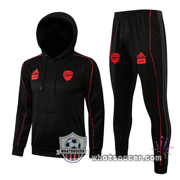 Arsenal Black Hooded Jacket 2021-2022