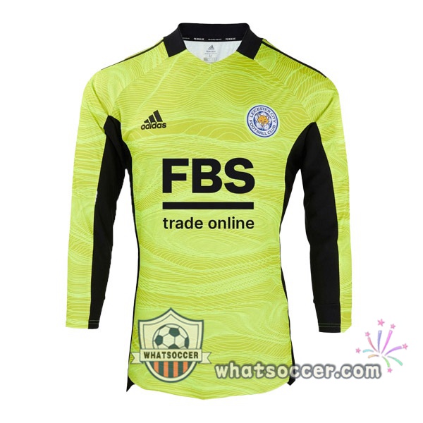 Leicester City Goalkeeper Soccer Jerseys Long Sleeve Yellow 2021-2022