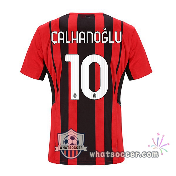 AC Milan (ÇALHANOĞLU 10) Home Soccer Jerseys 2021-2022