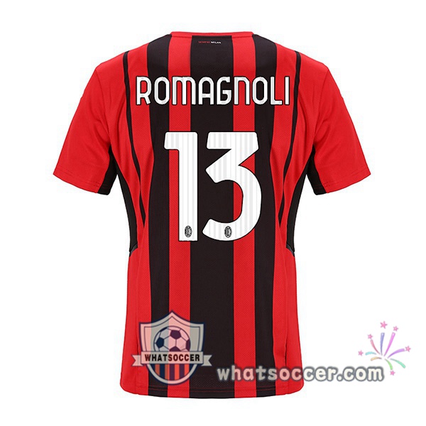 AC Milan (ROMAGNOLI 13) Home Soccer Jerseys 2021-2022