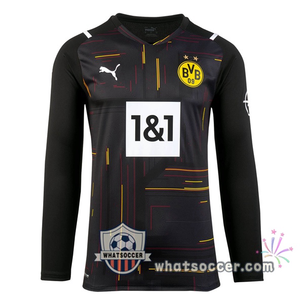 Dortmund BVB Goalkeeper Soccer Jerseys Long Sleeve Black 2021-2022