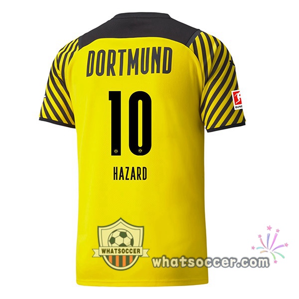 Dortmund BVB (Hazard 10) Home Soccer Jerseys 2021-2022