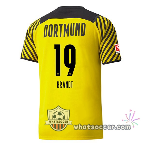 Dortmund BVB (Brandt 19) Home Soccer Jerseys 2021-2022