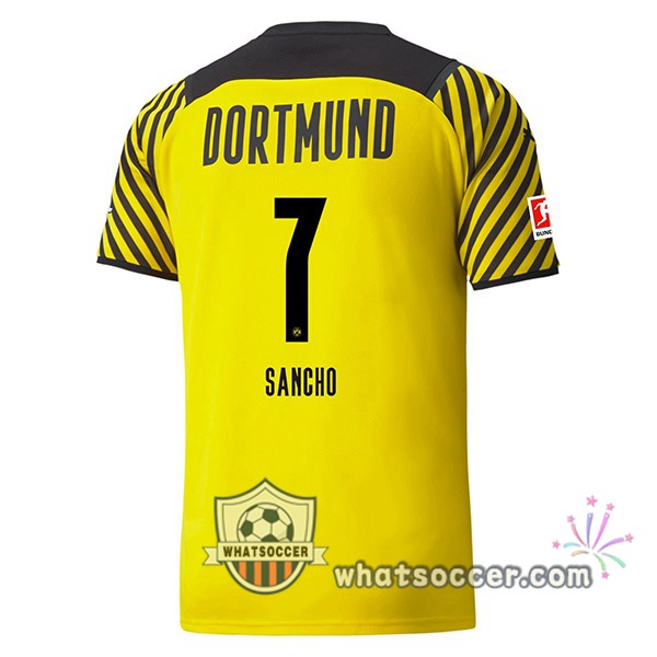 Dortmund BVB (Sancho 7) Home Soccer Jerseys 2021-2022
