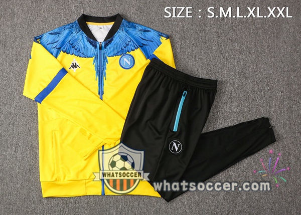 SSC Napoli Yellow Blue Training Jacket 2021-2022