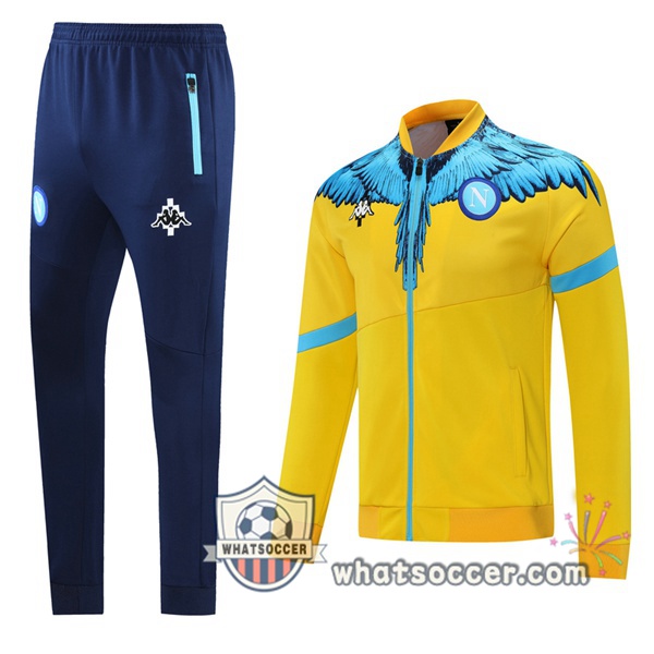 SSC Napoli Yellow Blue Training Jacket 2021-2022