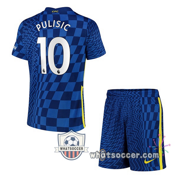 FC Chelsea (PULISIC 10) Kids Home Soccer Jerseys 2021-2022