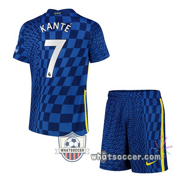 FC Chelsea (KANTÉ 7) Kids Home Soccer Jerseys 2021-2022