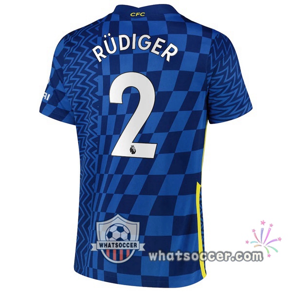 FC Chelsea (RÜDIGER 2) Home Soccer Jerseys 2021-2022