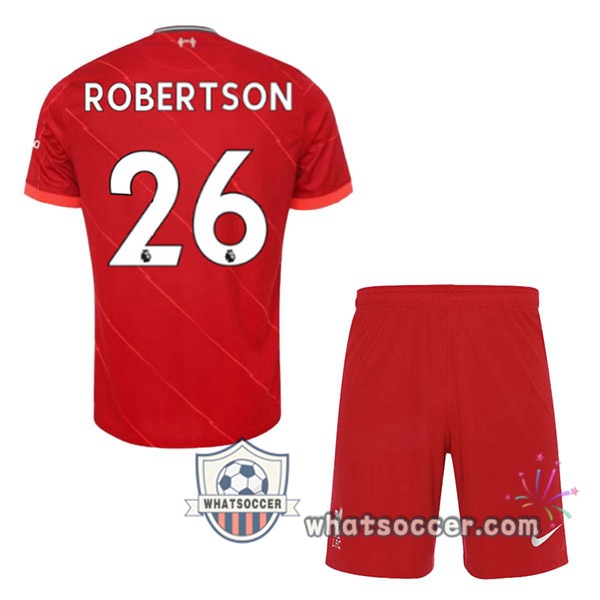 FC Liverpool (ROBERTSON 26) Kids Home Soccer Jerseys 2021-2022