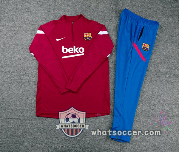 FC Barcelona Red Tracksuit 2021-2022