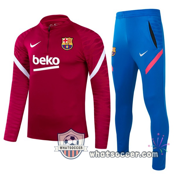 FC Barcelona Red Tracksuit 2021-2022