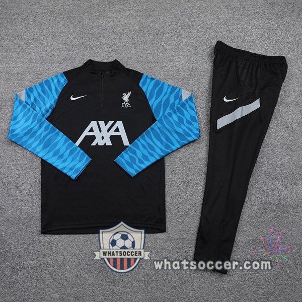 FC Liverpool Black Blue Tracksuit 2021-2022