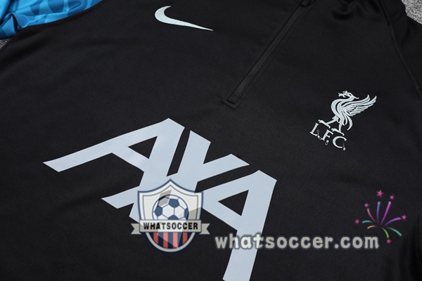 FC Liverpool Black Blue Tracksuit 2021-2022