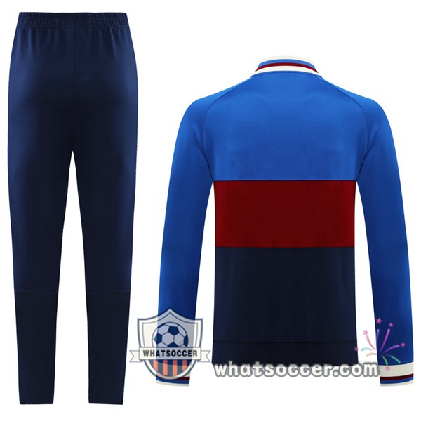 FC Barcelona Blue Red Black Training Jacket 2021-2022