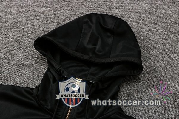 JORDAN Paris PSG Black White Hooded Jacket 2021-2022