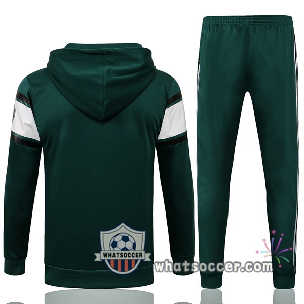 JORDAN Paris PSG Green White Hooded Jacket 2021-2022