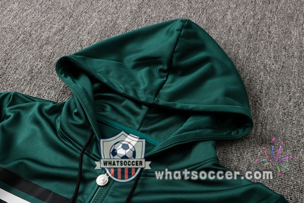 JORDAN Paris PSG Green White Hooded Jacket 2021-2022