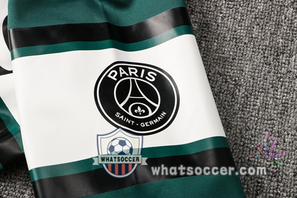 JORDAN Paris PSG Green White Hooded Jacket 2021-2022