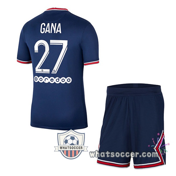 Jordan Paris PSG (Gana 27) Kids Home Soccer Jerseys 2021-2022