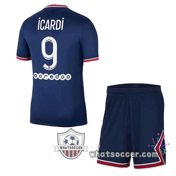 Jordan Paris PSG (Icardi 9) Kids Home Soccer Jerseys 2021-2022
