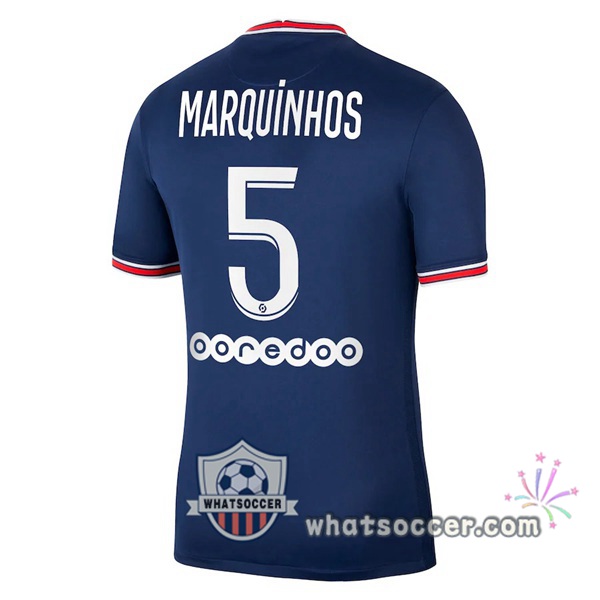 Jordan Paris PSG (Marquinhos 5) Home Soccer Jerseys 2021-2022