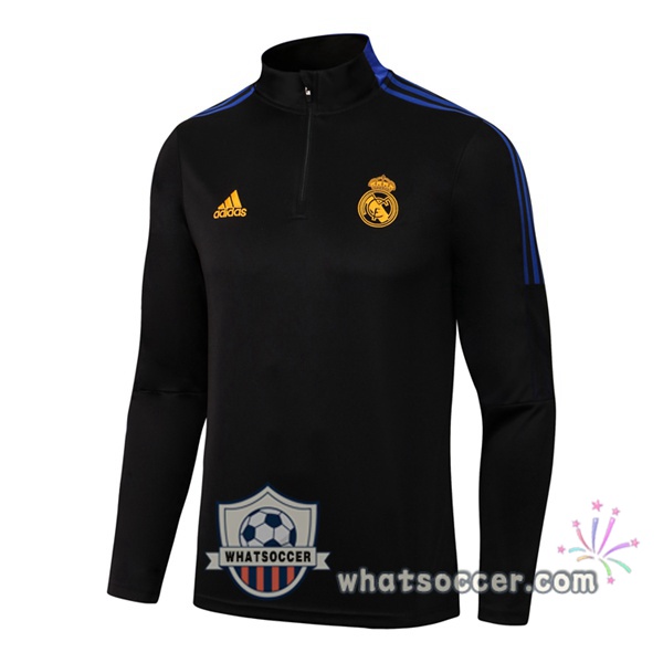 Real Madrid Black Soccer Sweater 2021-2022