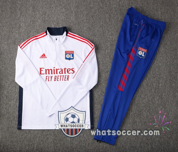 Lyon OL White Tracksuit 2021-2022