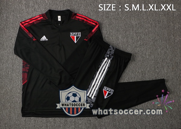 Sao Paulo FC Black Tracksuit 2021-2022