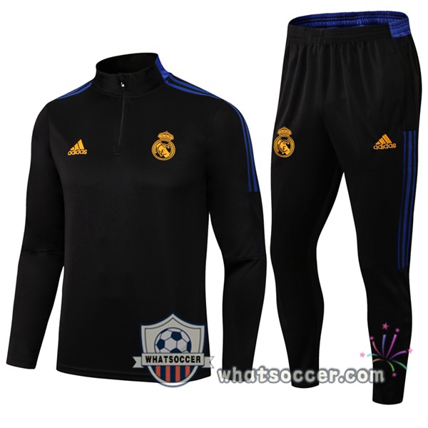 Real Madrid Black Tracksuit 2021-2022