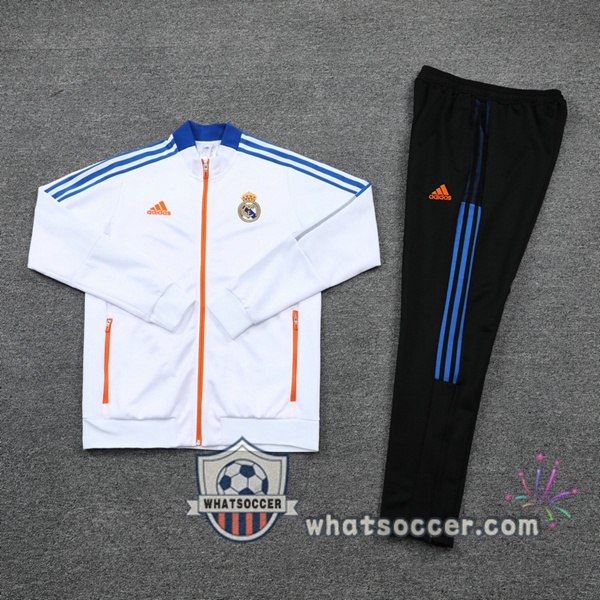 Real Madrid White Training Jacket 2021-2022