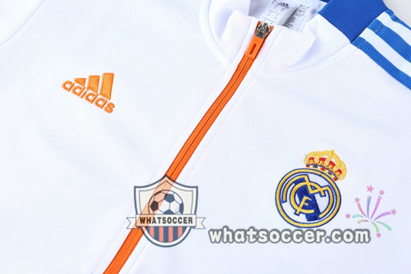 Real Madrid White Training Jacket 2021-2022