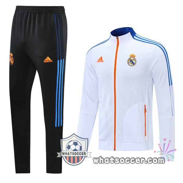 Real Madrid White Training Jacket 2021-2022