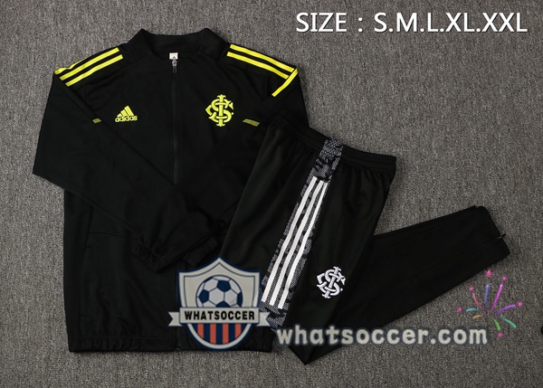SC Internacional Black Training Jacket 2021-2022