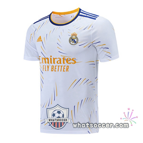 Real Madrid White Training T-Shirts 2021-2022