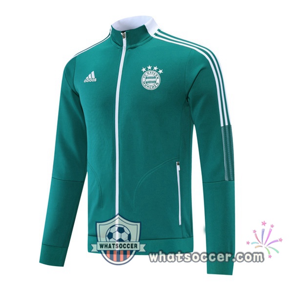 Bayern Munich Green Soccer Jacket 2021-2022