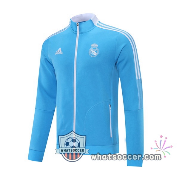 Real Madrid Blue Soccer Jacket 2021-2022