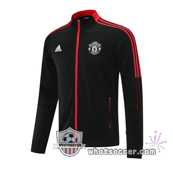 Manchester United Black Soccer Jacket 2021-2022