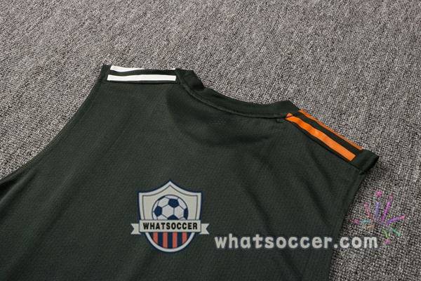 Manchester United Soccer Vest + Shorts Green 2021-2022